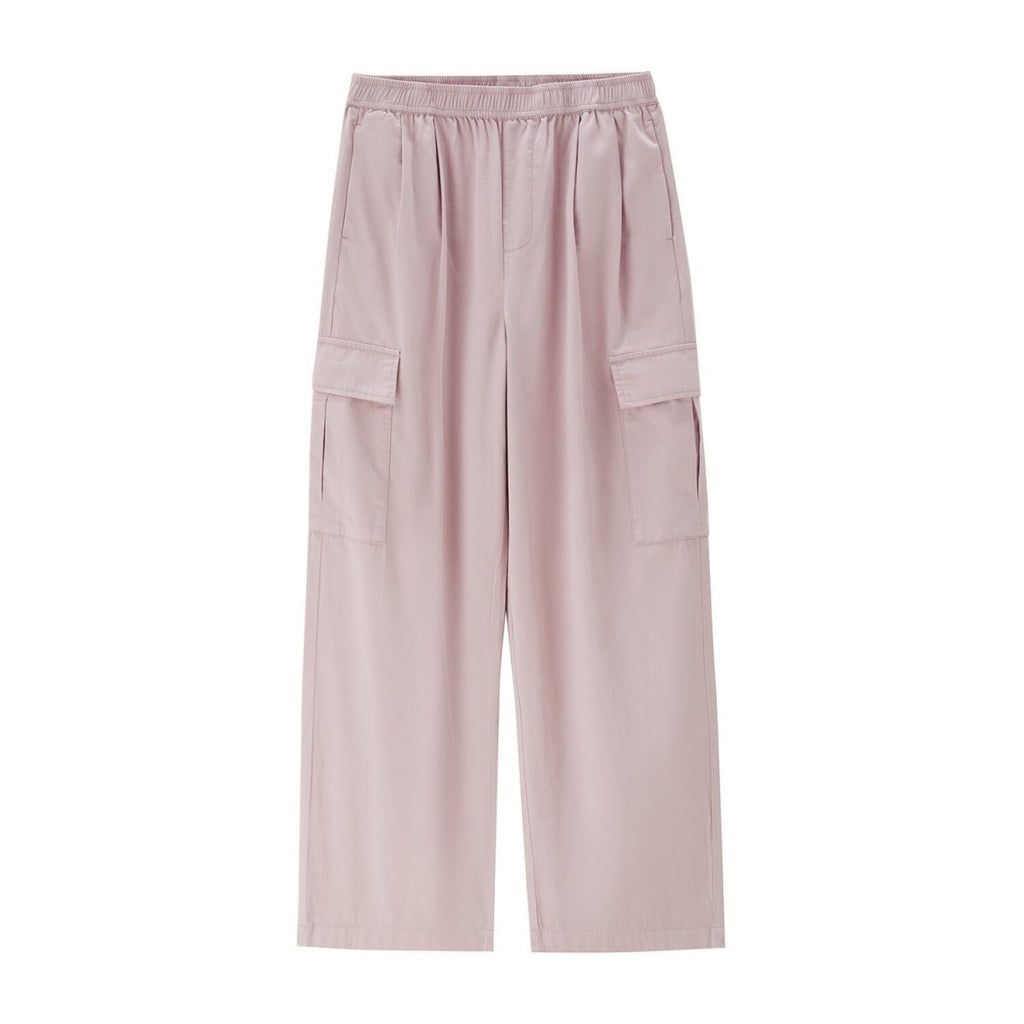 Women's Wide - Leg Cotton Twill Pants S - Shop Giordano
