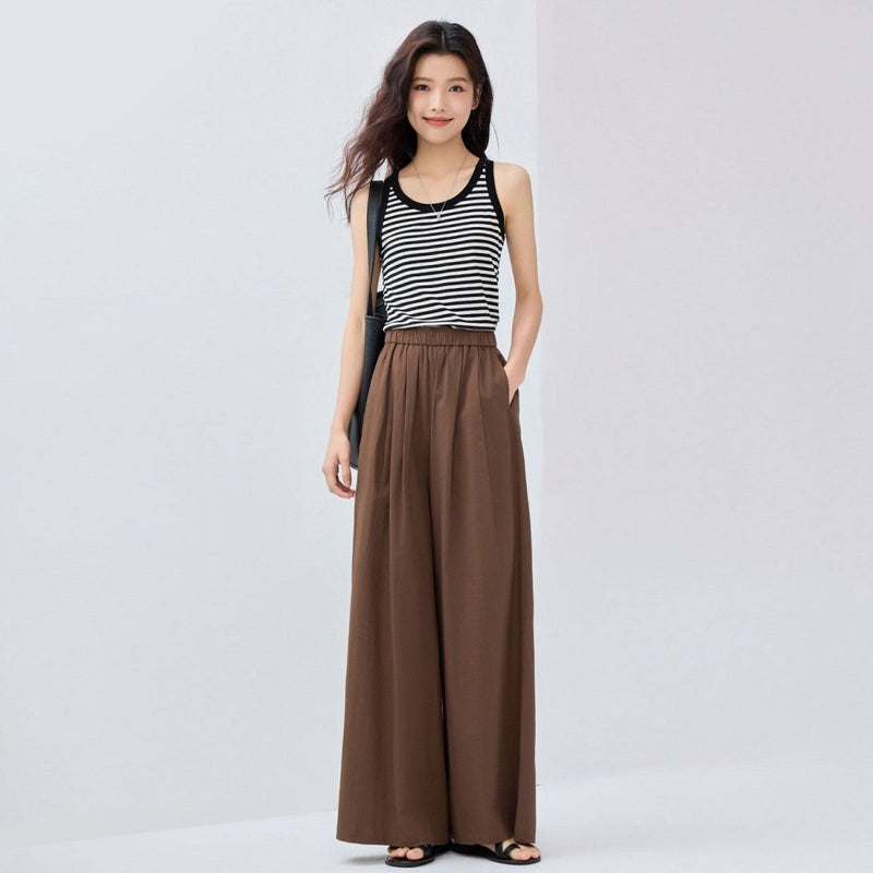 Women's Wide - Leg Twill Pants S - Shop Giordano